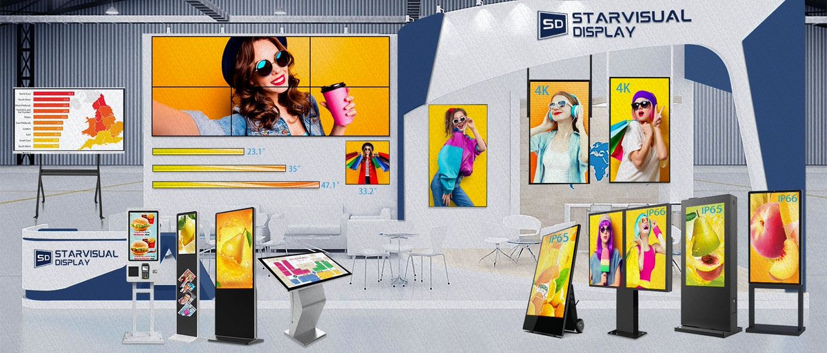 JasmineChen502's tweet image. #Starvisualdisplay can provide different OEM/ODM indoor and outdoor digital signage products, including the high brightness window facing display...

For more product details, please feel free to click👉:

lnkd.in/gVTMXv8j

📧jasmine@starvisualdisplay.com

#digitalsignage