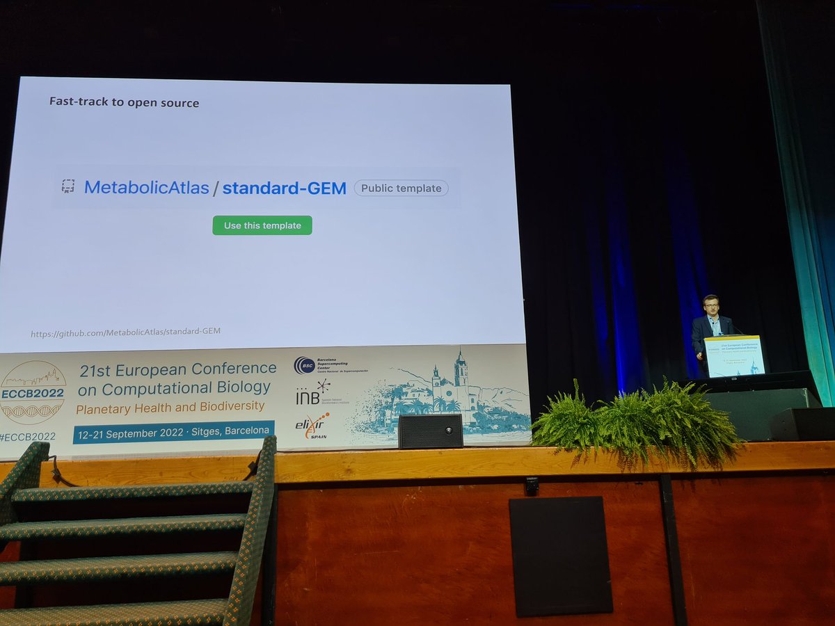 Fotis E. Psomopoulos (@fopsom) on Twitter photo Mihail Anton <a href="/NBISwe/">NBIS</a> presenting the efforts of the <a href="/ELIXIREurope/">ELIXIR Europe</a> Systems Biology community <a href="/ECCBinfo/">ECCB2026 Geneva, Switzerland</a> #ECCB2022. Pushing forward GEMs, requires dedicated curation work, and following the #FAIR and #OpenScience principles. And the standard-GEM is definitely in the right direction! Mihail Anton <a href="/NBISwe/">NBIS</a> presenting the efforts of the <a href="/ELIXIREurope/">ELIXIR Europe</a> Systems Biology community <a href="/ECCBinfo/">ECCB2026 Geneva, Switzerland</a> #ECCB2022. Pushing forward GEMs, requires dedicated curation work, and following the #FAIR and #OpenScience principles. And the standard-GEM is definitely in the right direction!
