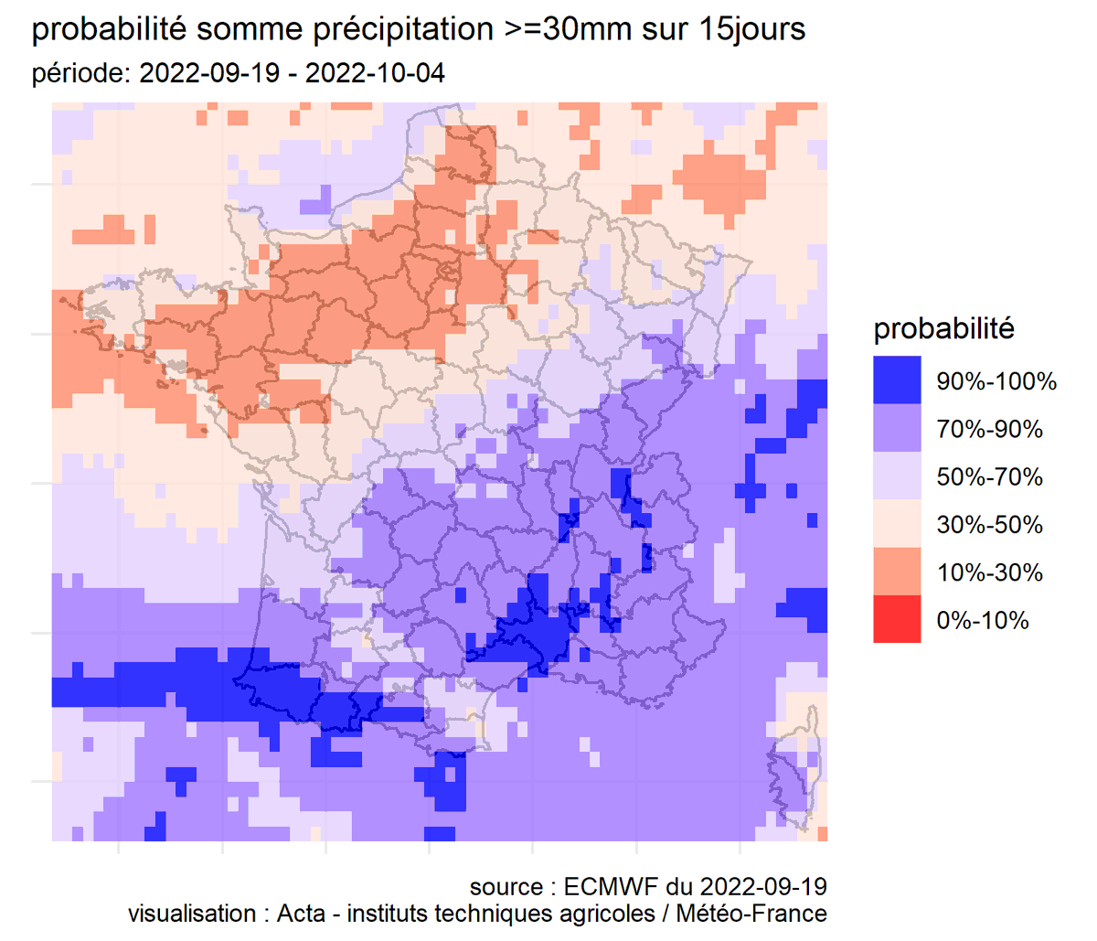 🌦️Sécheresse 2022. Que nous disent les prévisions de précipitation et les incertitudes associées ? (mis à jour au 19 septembre 2022) par Instituts techniques agricoles <a href="/ACTA_asso/">Acta</a> <a href="/Arvalisofficiel/">ARVALIS</a> <a href="/terresinovia/">Terres Inovia</a> <a href="/vignevinfrance/">IFV</a> <a href="/meteofrance/">Météo-France</a> #ECMWF
Bulletin : numerique.acta.asso.fr/prevision-prec…