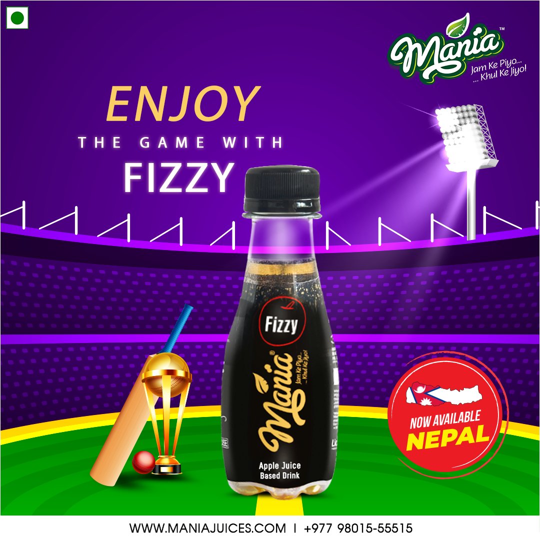 Mania_India's tweet photo. The game must always be fun-filled and it will become full of enjoyment with Mania FIZZY !!
.
.
.
For business queries, call - +977 980-1555515.
.
#mania #fizzy #happiness #manianepal #hygenmaniaenergydrink #choosefavorite #energydrink 
https://t.co/mqQlPncV0C https://t.co/CVP68UgYhB