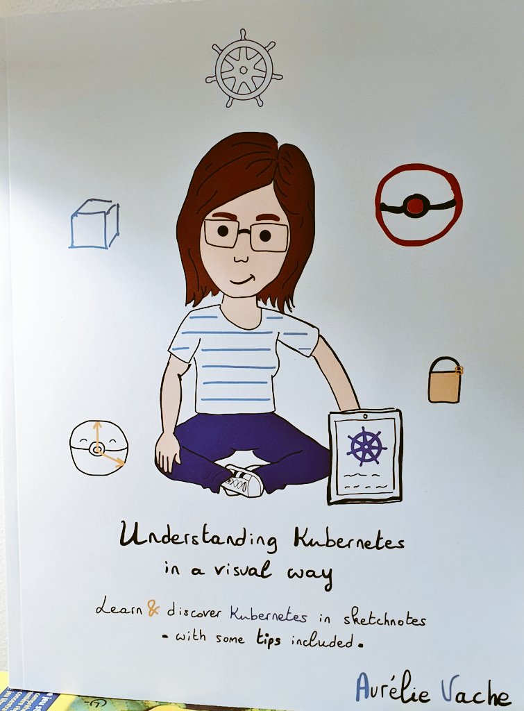 dadideo's tweet photo. How to start well the week?
Have the surprise to receive the book of @aurelievache, on #Kubernetes 😇
Understanding #K8s in a visual way 🥰
#Kyverno #ConfigMap #Trivy #Velero #KubeSeal #Docker #Skaffold #Kustomize #Popeye #Krew #Lens #CloudNative https://t.co/XHNvhFcCDk