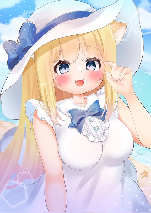 ねこちゃんと海🐈🏖
#オリジナル 