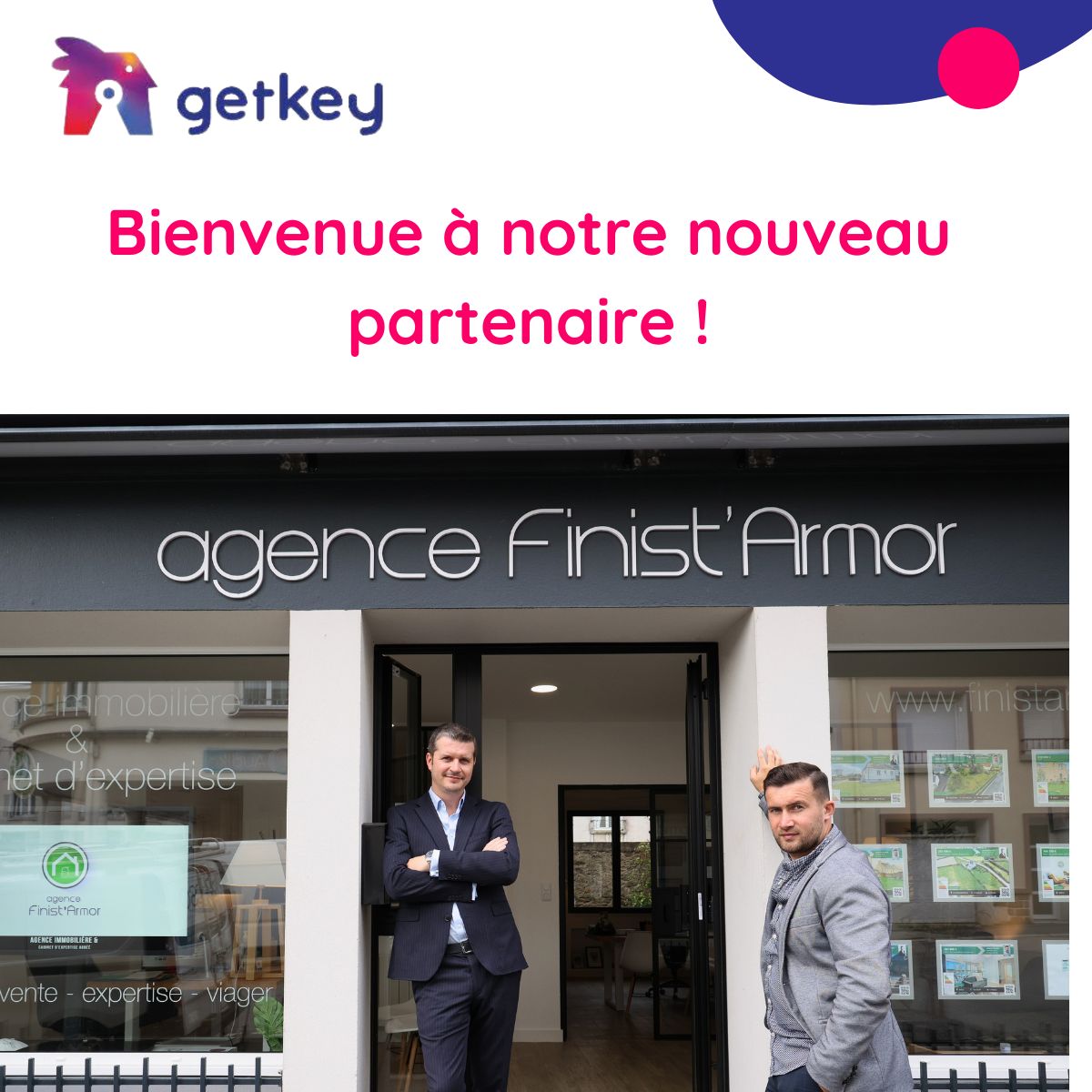 Getkey8's tweet photo. Trois nouveaux partenaires chez @Getkey pour le mois de Septembre😀🤝

Nous souhaitons la bienvenue à Agence Finist'Armor : estimation, vente, expertise, viager, Aste Immobilier et Domini Immobilier.

C'est donc un peu plus de 80 agences qui nous font confiance aujourd'hui.🚀 https://t.co/uiK6GfOiop