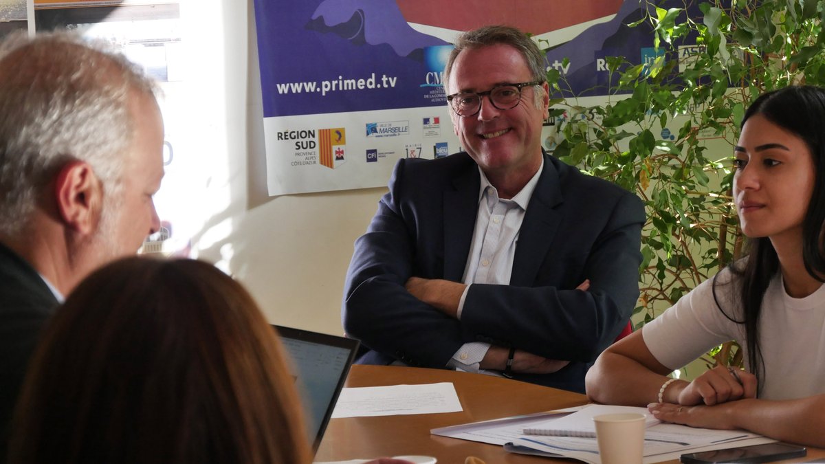 Premier jour de la Formation "CRÉATION ET FONCTIONNEMENT D’UNE CHAINE TOUT INFO (TV RADIO,NUMÉRIQUE)"
La nouvelle formation proposée par le CMCA en collaboration avec <a href="/FranceinfotvP/">franceinfoTv programmation</a> 
Bienvenue à tous les participants !