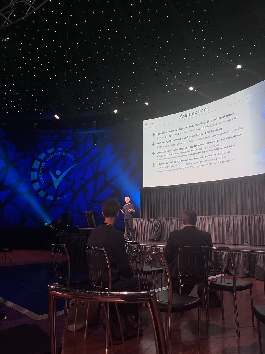 CEO of <a href="/NaNotics/">NaNotics</a> Lou Hawthorne has just taken to the stage here in Dublin #longevitysummitdublin #longevity #healthspan #lifespan #longevitytechnology #failteireland #healthcare #medicine #research #breakthroughs #discovery #newfrontiers #nanotics