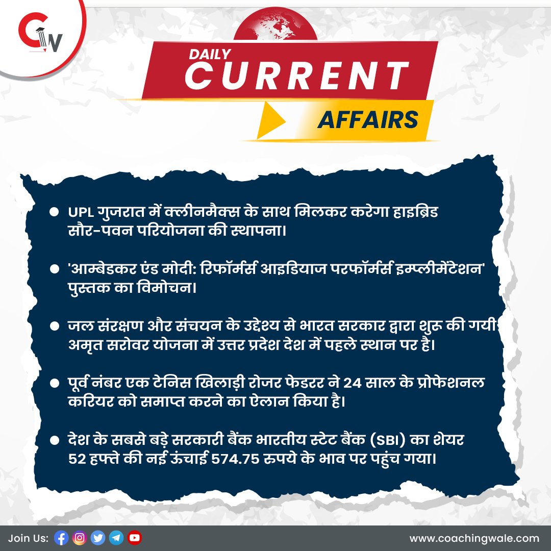 CoachingWale's tweet photo. Daily Current Affairs से जुडी सभी जानकारियाँ

विस्तृत जानकारी के लिए क्लिक करें- https://t.co/v6ReRbJwn4

अभी एप डाउनलोड करें- https://t.co/cJ9LLszVlm

#CurrentAffairs #ExamPreparation #GovtExams #generalknowledge #currentaffairsinhindi #currentaffairs2022 #CoachingWale #India https://t.co/EVuCxbZ9db
