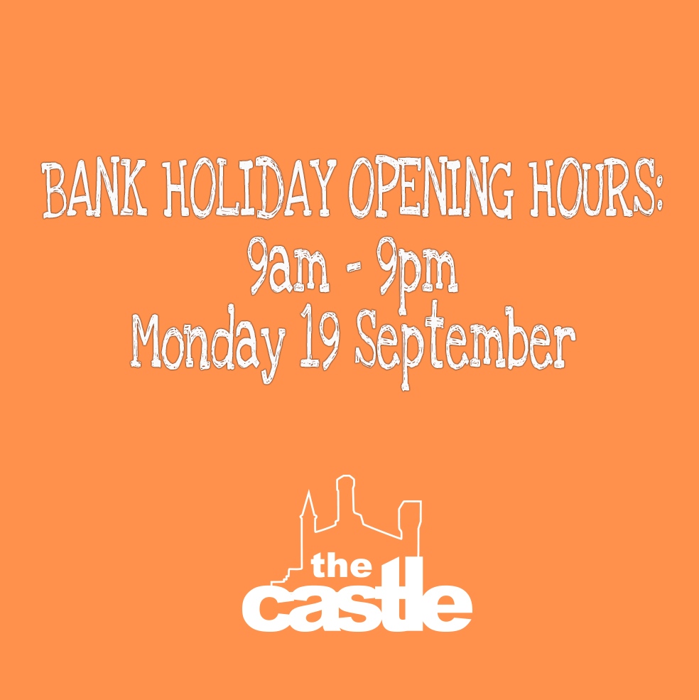 The Castle is open today bank holiday Monday 19th of September if you want to come for a climb.