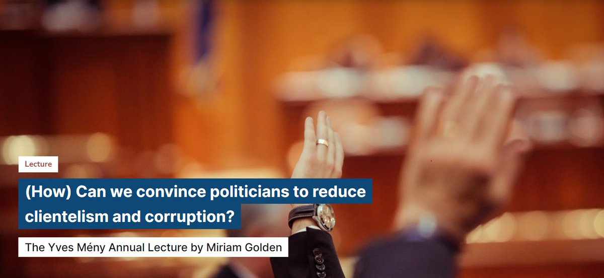 EUI_Schuman's tweet photo. 🚨Today! Join the #YvesMény Annual lecture that will kick off the seminars of this academic year 

@mgoldenProf will address how to improve #governance in poor #democracies through the professionalisation of the political class

🕓16:00 CEST
Register now📌https://t.co/EjquPVRdtW https://t.co/L2jmC1sjfP