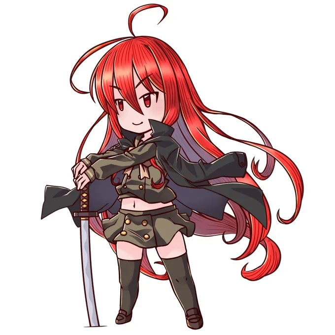 skebにて描かせていただきましたグラブルSD風シャナちゃん 