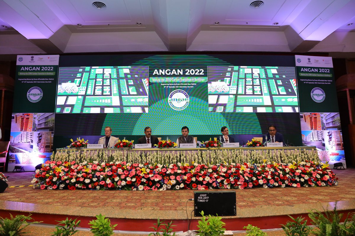 AwardsNeerman's tweet photo. India move towards Zero-Carbon future..
@beeindiadigital NEERMAN Award for exemplary #energyefficient #building #design complying with BEE’s Energy Conservation Building Code were distributed at ANGAN 2022 on 15 Sept'22.

For details on NEERMAN Award visit https://t.co/iOK5HQa6yq https://t.co/Tnh3j6sQSf