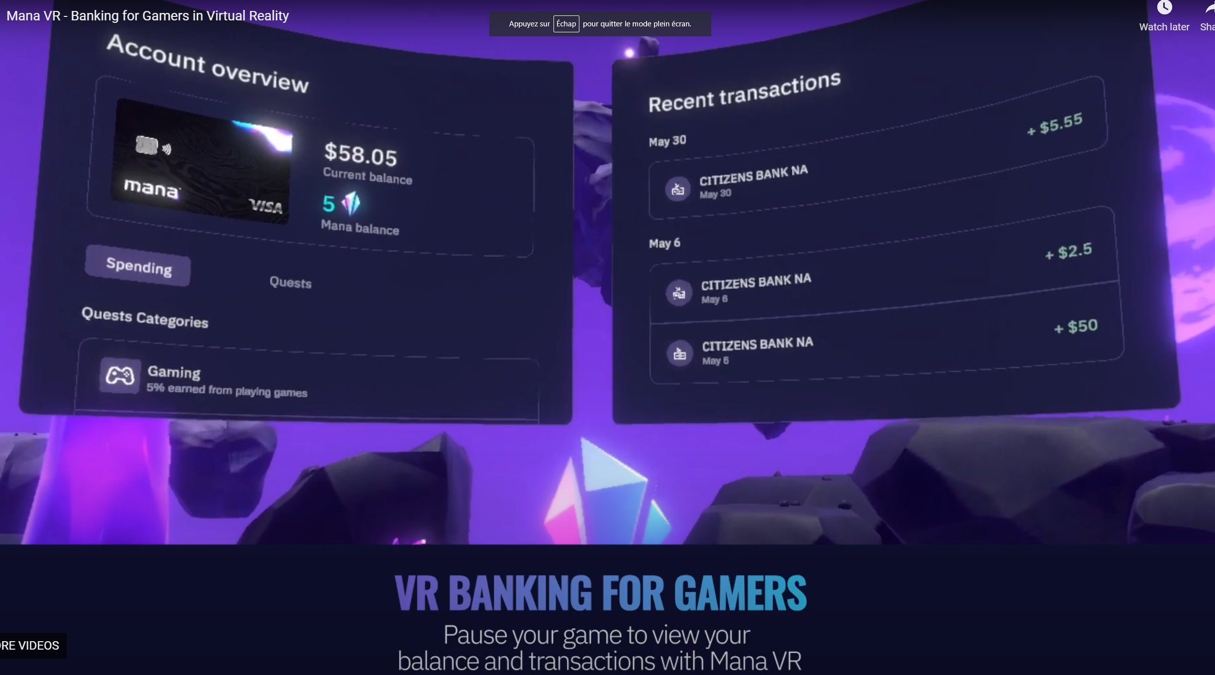 progressiv grill spøgelse Galdric Pons on Twitter: ""Mana VR lets you take control of your Manaverse  checking account in a fully immersive VR environment where you can view  your balance, check recent transactions, and even