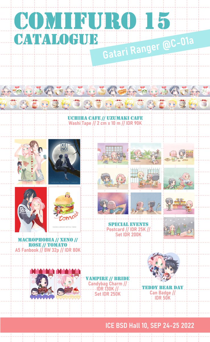 smartchocobear's tweet photo. Katalog #Comifuro15 ❣❣❣
Nggak sempet bikin yang baru banyak-banyak (´д｀)

*Grayscale = SOLD OUT. https://t.co/XdUEiwgpyq