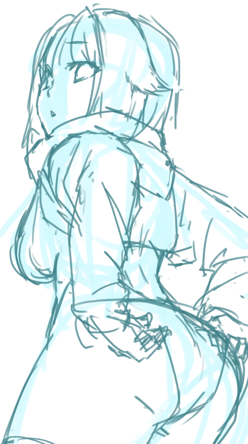 なぜか全然なにも思いつかなかったナナ尻の大ラフ 