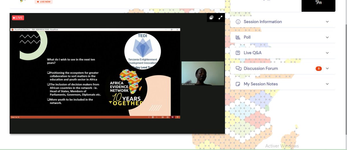 Africa_evidence's tweet photo. #EVIDENCE2022 DAY 1|  #AFRICAtalk
For the next decade, @gloriaanderson_ of @teditanzania is keen to see the #EIDM ecosystem in Africa positioned for greater collaboration to address education and youth sector issues. https://t.co/673UiAmc0X
