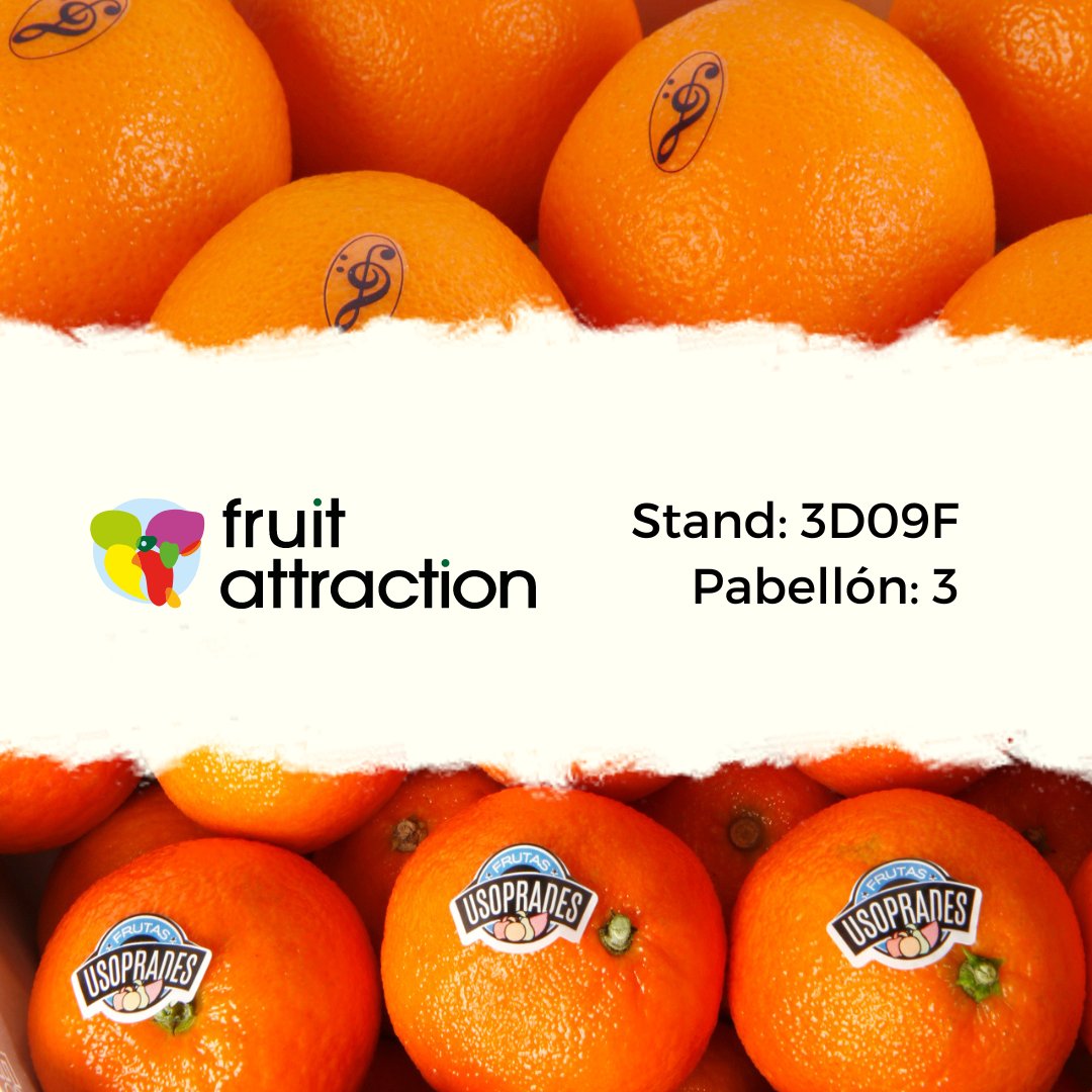 frutinter's tweet photo. 📌 Este año volveremos a asistir a la feria Fruit Attraction 2022 que tendrá lugar del 4 al 6 de octubre en Ifema Madrid.
¡Ven a visitarnos! 💚
#frutinter #enfrutintercuidamos #fruitattraction #Ifema #usoprades #sinfonia #sylma #duquessa #defry #lavila #mercamadrid #mercabarna https://t.co/4RTRmQH9eP