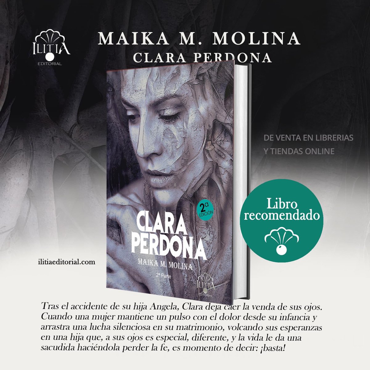Clara Perdona, novela de Maika M. Molina
casadellibro.com/libro-clara-pe…  
Diseño portada César Pecellín