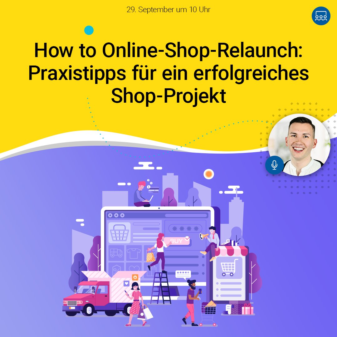 EXCONCEPT's tweet photo. Bei euch steht bald ein #shoprelaunch an? Dann solltet ihr unser #Webinar mit @trustedshops zum Thema Online-Shop-Relaunch nicht verpassen!
🗓️ 29. September um 10 Uhr
👉 Jetzt anmelden: https://t.co/VYhM4wIDVl
#onlineshop #ecommercetipps #ecommerce #onlinehändler https://t.co/nFppKZLNUp