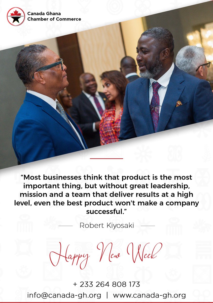 CanadaGhana's tweet photo. "Most businesses think that product is the most important thing, but without great leadership, mission and a team that deliver results at a high level, even the best product won't make a company successful."

#MondayMotivation 
📸@kdigitalphotos https://t.co/8vE9qVwGDW