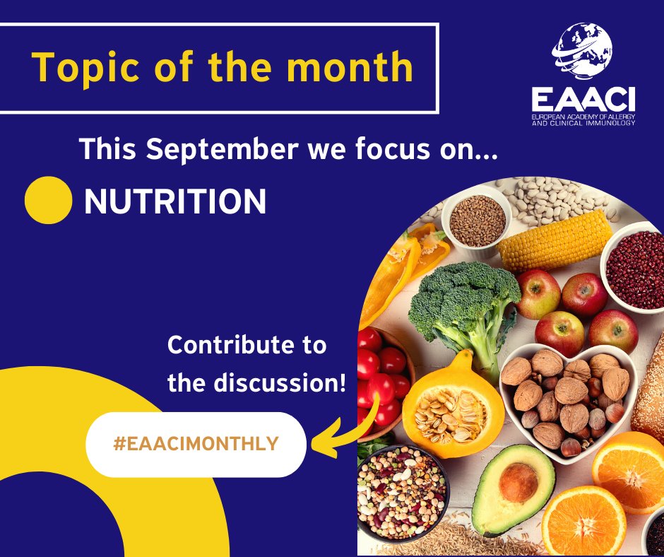 Specific dietary fibers may contribute to maintaining a tolerogenic mucosal environment and may protect against allergic disorders. #EAACIPositionPaper #EAACImonthly #Nutrition 
ow.ly/3ukr50KBRXM