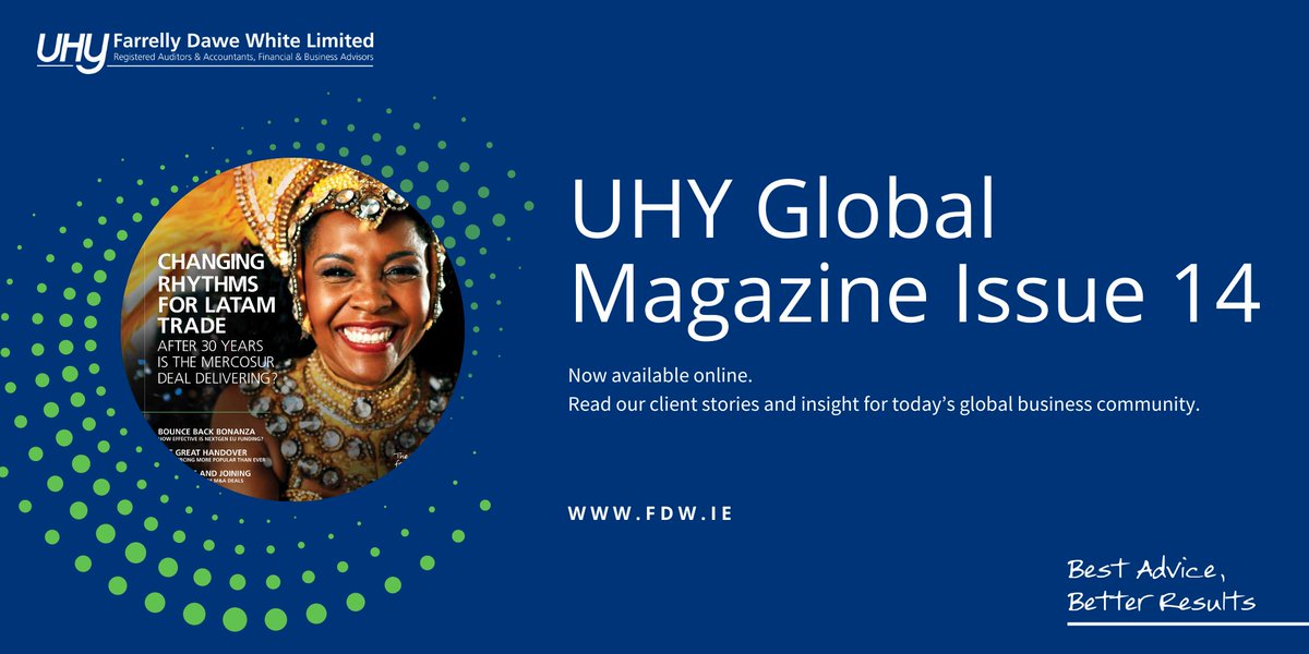 Global network #UHYInternational has published issue 14 of the flagship UHY Global magazine and we are pleased to make it available to our clients.

Read our summary blog here eu1.hubs.ly/H01N0BP0 
or view the magazine online eu1.hubs.ly/H01N0W00