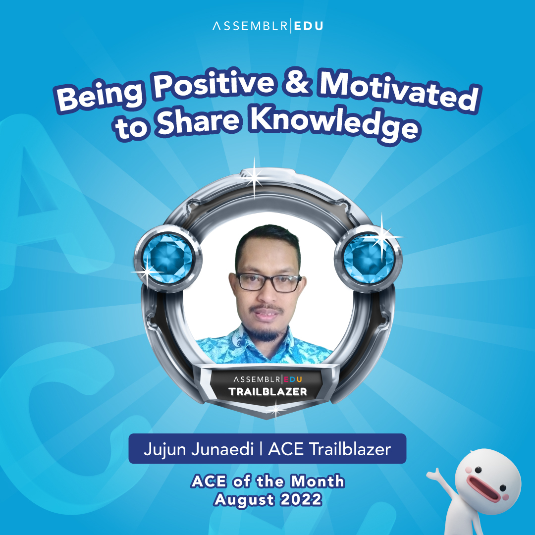 assemblrworld's tweet photo. Despite all of his responsibilities, Jujun Junaedi (@jujun_junaedi87), our ACE of the Month, always manages to spread positive vibes in the community. #AssemblrEDU #ACE #Community https://t.co/ulPTayVqUH