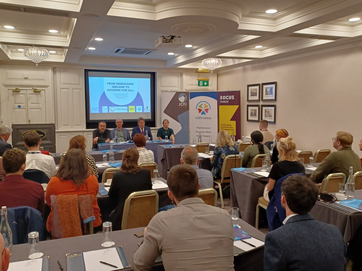 FocusIreland's tweet photo. What do international experts think about Ireland's attempts to tackle homelessness? We asked @NicholasPleace
 @DennisCulhane
 &amp; other experts this question.  @DarraghOBrienTD
Launching the report now Mon at Buswells Hotel. https://t.co/jDOwrBqcLD