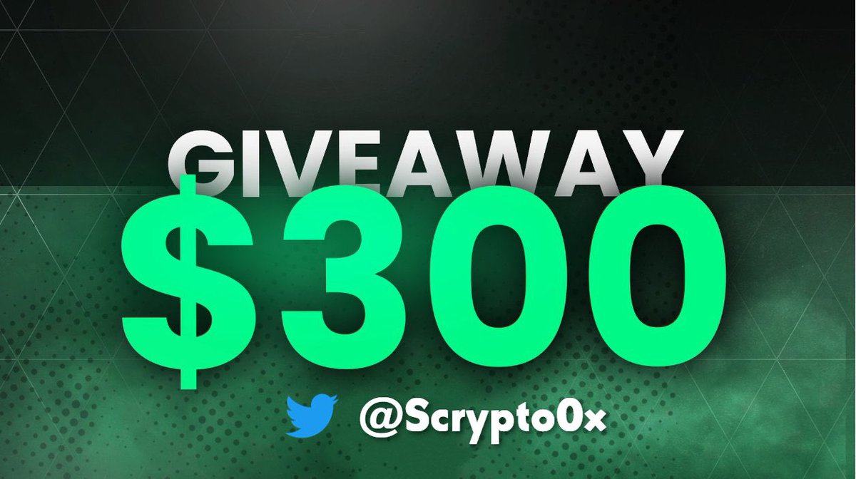 💸 $300 #Giveaway #Round 1💸

We'll select 3 winners randomly and award $100 to each account! 🤑🤑

Rules: 👇

1️⃣ Must Follow us &amp; @sCrypto0x
2️⃣ Tag 3 friends
3️⃣ Like &amp; Retweet

Winners will be picked in 48 hours
Good luck 💚

#ETH #NFT #APE #ETH #BTC          #BNB       #USDT