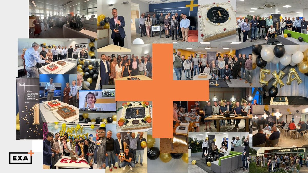 exainfra's tweet photo. EXA Infrastructure turned 1 and the EXA Team enjoyed great celebrations around the offices in Europe, India and North America.
So many achievements to celebrate and even more to look forward to … this is an amazing journey and we are enjoying every step!! #EXAlife #EXAbirthday https://t.co/l63xOedsmd