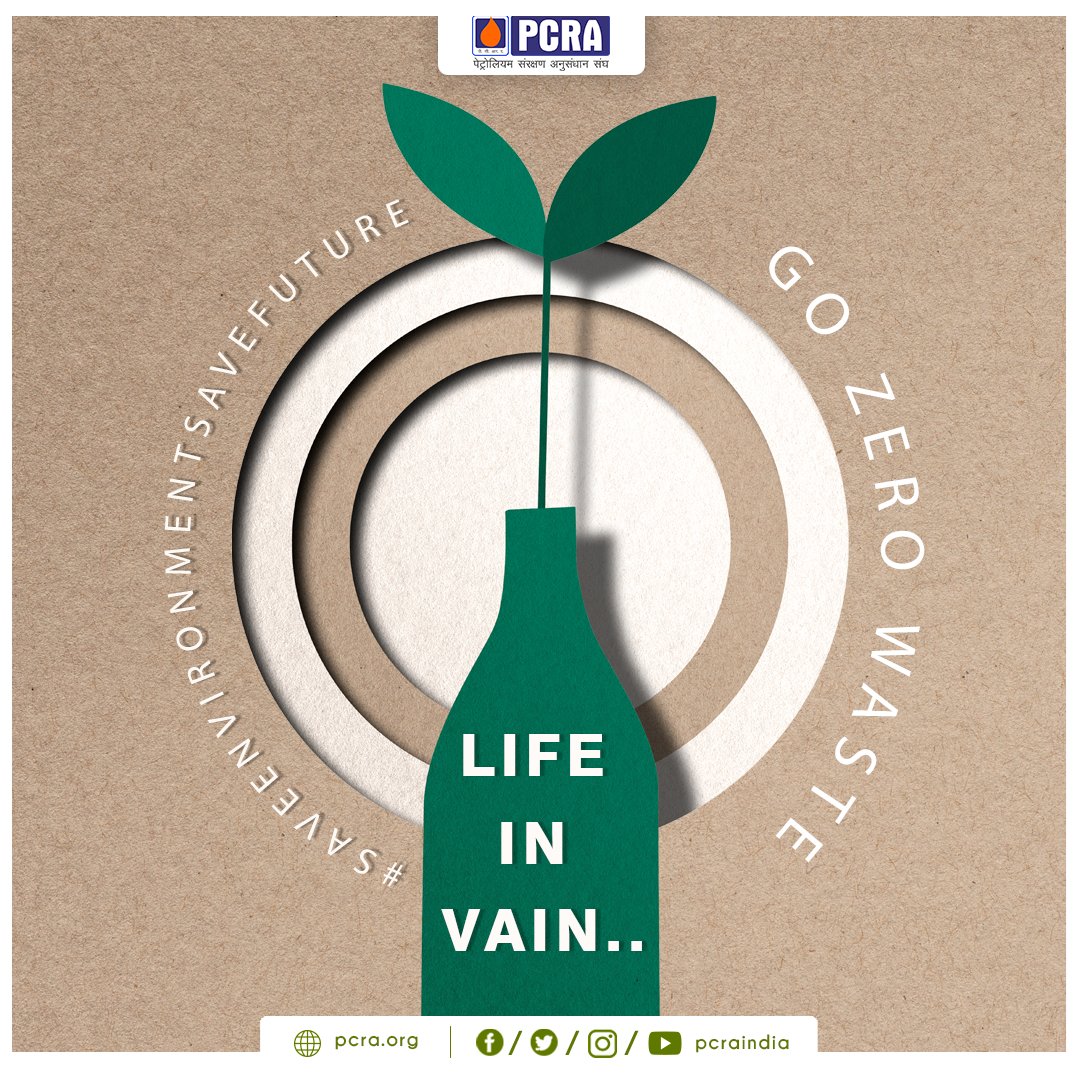 pcraindia's tweet photo. Keep check of the waste that you might be producing that is harmful for the planet and its beautiful nature and don’t let life go in vain.
Save Environment Save Future
#PCRA #ConserveFuture
@HardeepSPuri @Rameswar_Teli https://t.co/vtktU9zJ0p