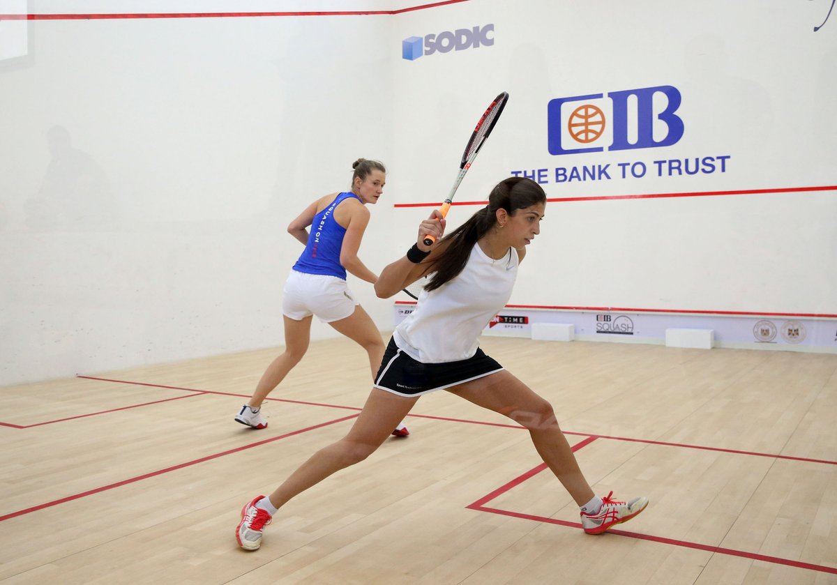 PSASquashTour's tweet photo. Result: CIB Egyptian Open Women's RD1

🇪🇬 @YathrebAdel bt @inetasquash 🇱🇻
3-1: 11-5, 8-11, 11-4, 11-1 (27m)

#EgyptianOpen https://t.co/GKnjn0odna
