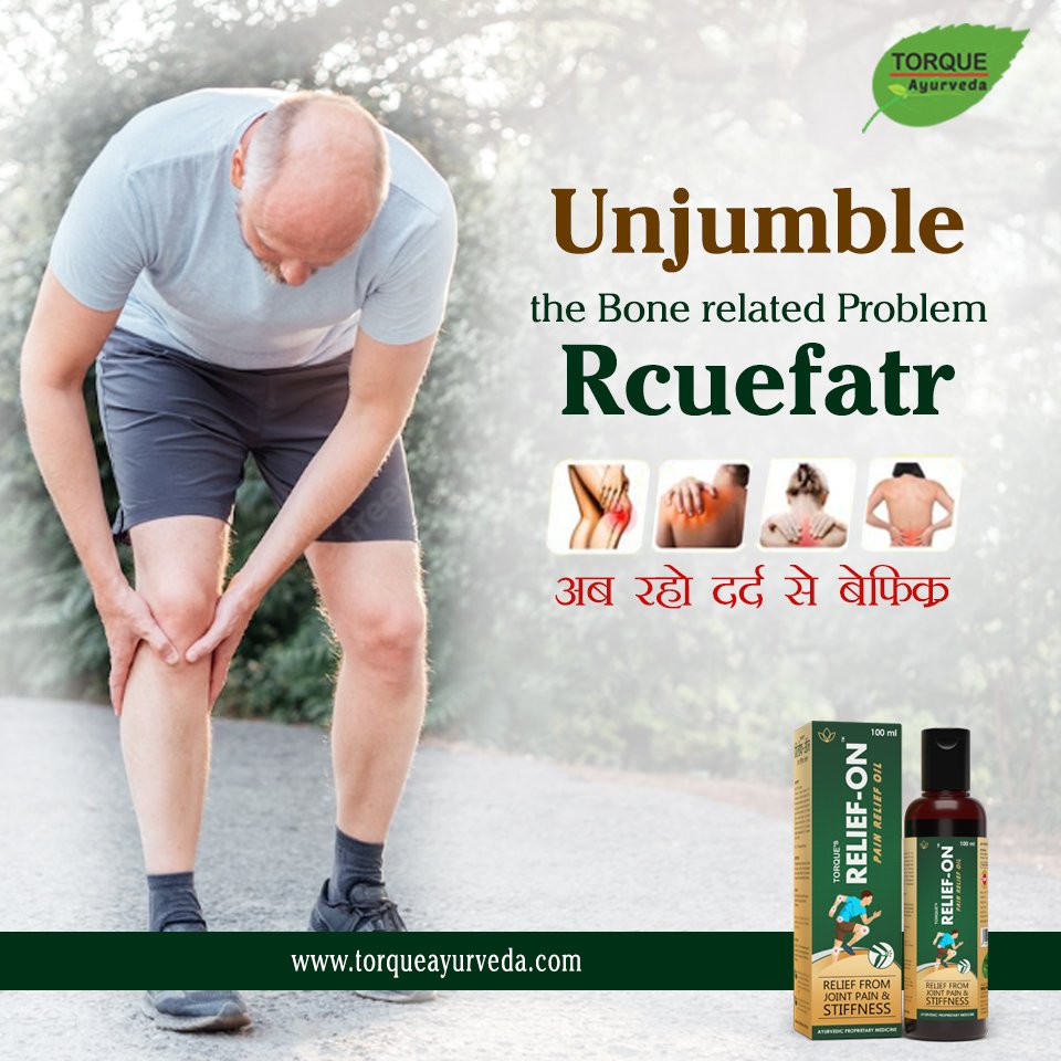 TorqueAyurveda's tweet photo. Unjumble the Bone related Problem. #ReliefOn #Ayurvedic #Oil , Ab raho dard se befikar
Shop now at Amazon India https://t.co/JggbwLpnA2 or visit https://t.co/upEX2RFSJk to learn more @TorqueAyurveda #CareKaro https://t.co/YUJy9mJR7t