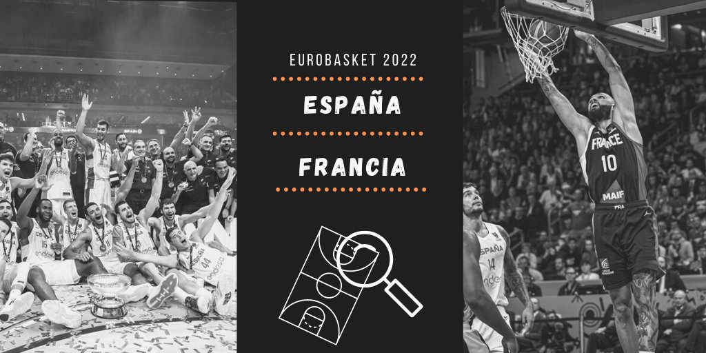 🔎🏀 | ESPAÑA - FRANCIA (Final Eurobasket 2022)

He vuelto a revisar la finalísima de ayer en Berlín. 14 cortes de vídeo y 3 pizarrazos.

🧵 Esto es lo que he encontrado: