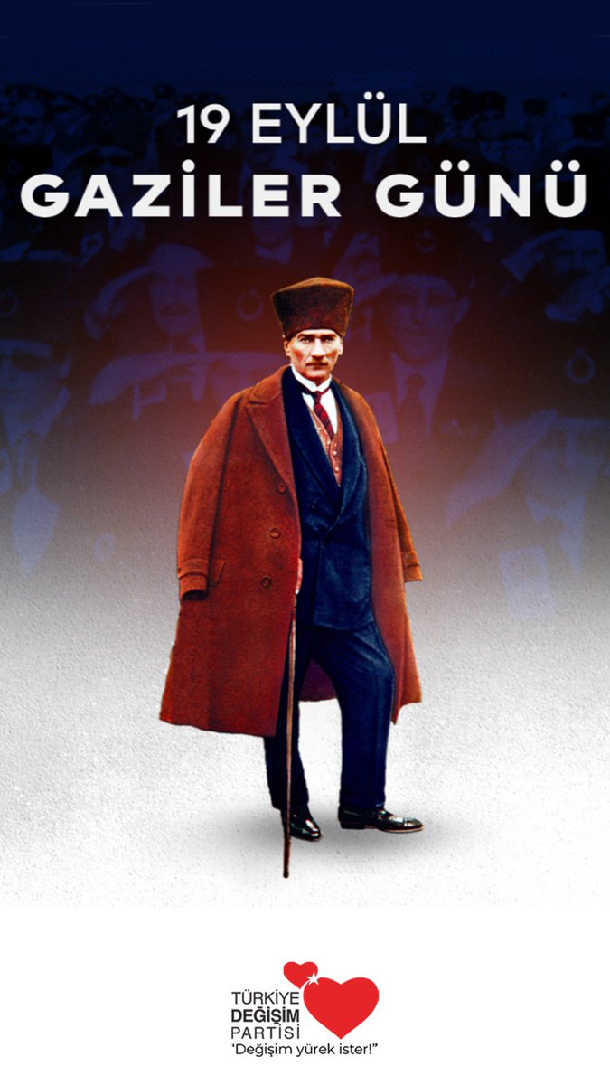 19 Eylül Gaziler günü kutlu olsun.
Can azizdir ama, candan aziz olan vatandır. Toprakları vatan yapan şehit ve gazilerdir. 
Onlara olan borcumuzu asla ödeyemeyiz.