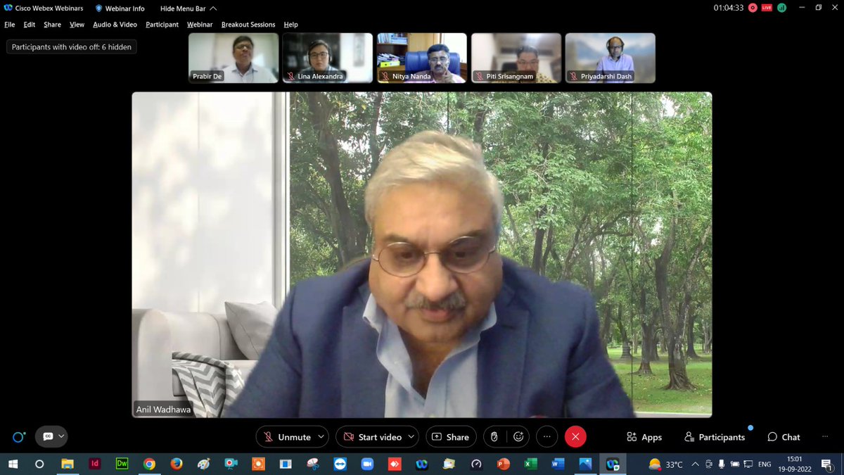 AIC_aseanindia's tweet photo. @anilwad moderating the panel discussion on #G20Indonesia2022 and role of India, #asesn and Indonesia reflecting on the opportunities for the #IndoPacific https://t.co/pjD64REuqY
