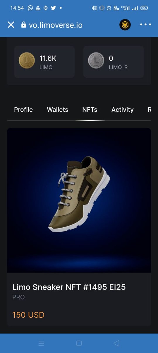 DineshK92118091's tweet photo. @RumieUdwadia @jsgusain45 @iamsajeev @Limoverse @limoverseglobal @of_atomy @Irangzaile1 LET'S MOVE YOUR BODY 🏃🚶
MOVE AND EARN with your BEAUTIFUL NFT SNEAKERS 🏃🚶🔥🔥

PARTICIPATE IN HEALTHFI PROJECT
Download LIMOVERSE app

#NFT #sneakers #limoverse #moveandearn #fitness #healthfi https://t.co/IuvmHdDV7O