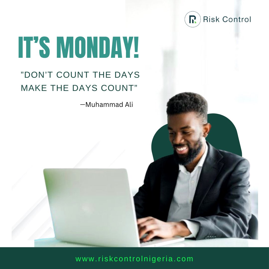 Riskcontrolnig1's tweet photo. Happy New Week! It’s a fresh start make everyday count.
Contact Us - https://t.co/xgJzknJggZ
.
.
.
.
#mondaymotivation #newweek #monday #mondaymood #freshstart #mondayinspiration #happymonday #hellomonday #backgroundscreenings #security https://t.co/wvpBwkfzy0