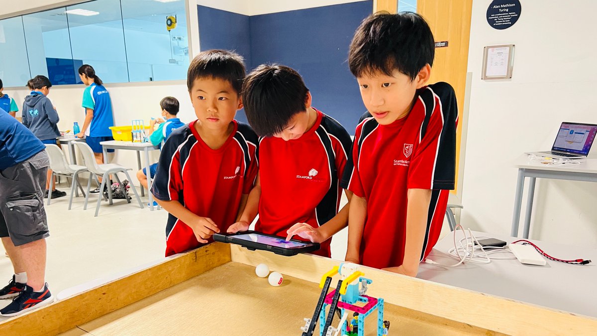 Our Elementary &amp; Middle School #StamfordRobotics club held an Inter-School Challenge against <a href="/UWCSEA/">UWCSEA – Dover and East campuses</a> East over the weekend, and it was a rousing success! Though the pressure was on and it was the first time for some, it was definitely a fun experience.

#SAISRocks #CognitaWay