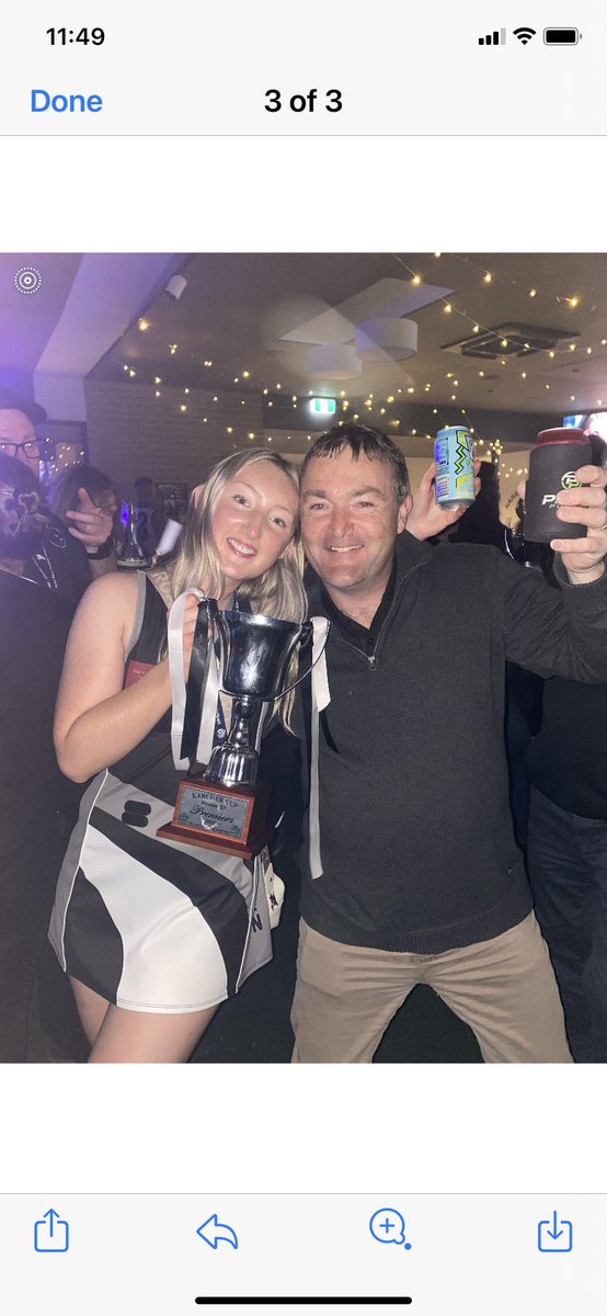 DavidMosbey's tweet photo. Daughter becomes a premiership captain on a great day for the club winning 8 flags https://t.co/9Pca0lj2m1