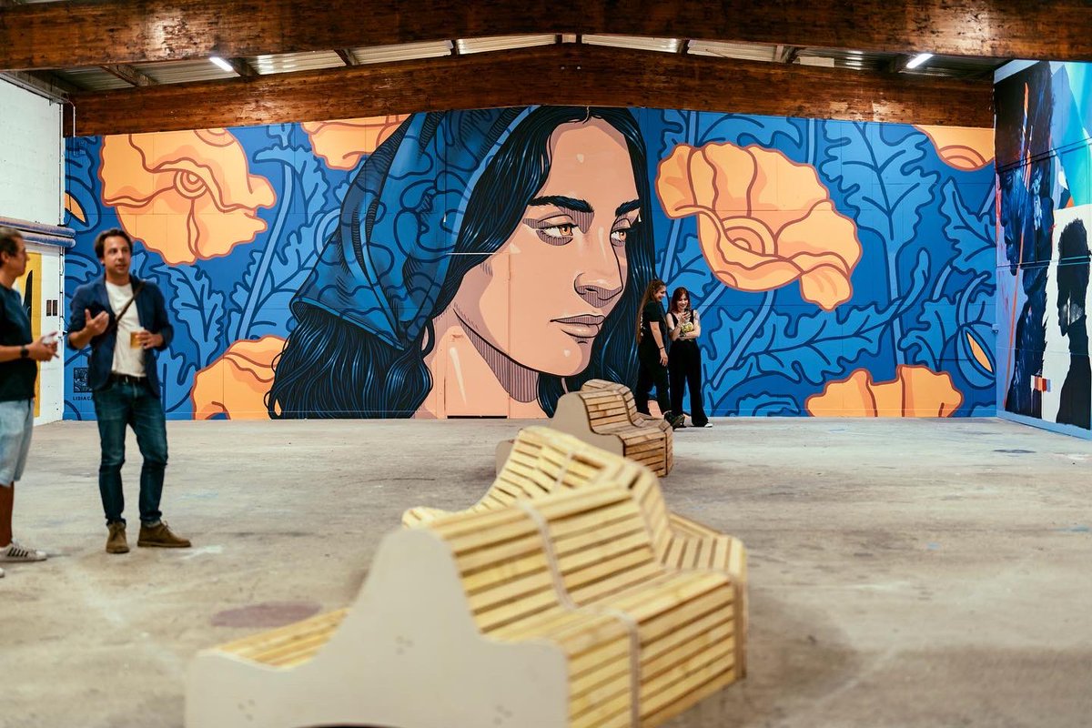 'Fleur' mural for <a href="/ColorsUrbanArt/">Colors Urban Art</a> in Strasbourg 🇫🇷 
#mural #wall #art