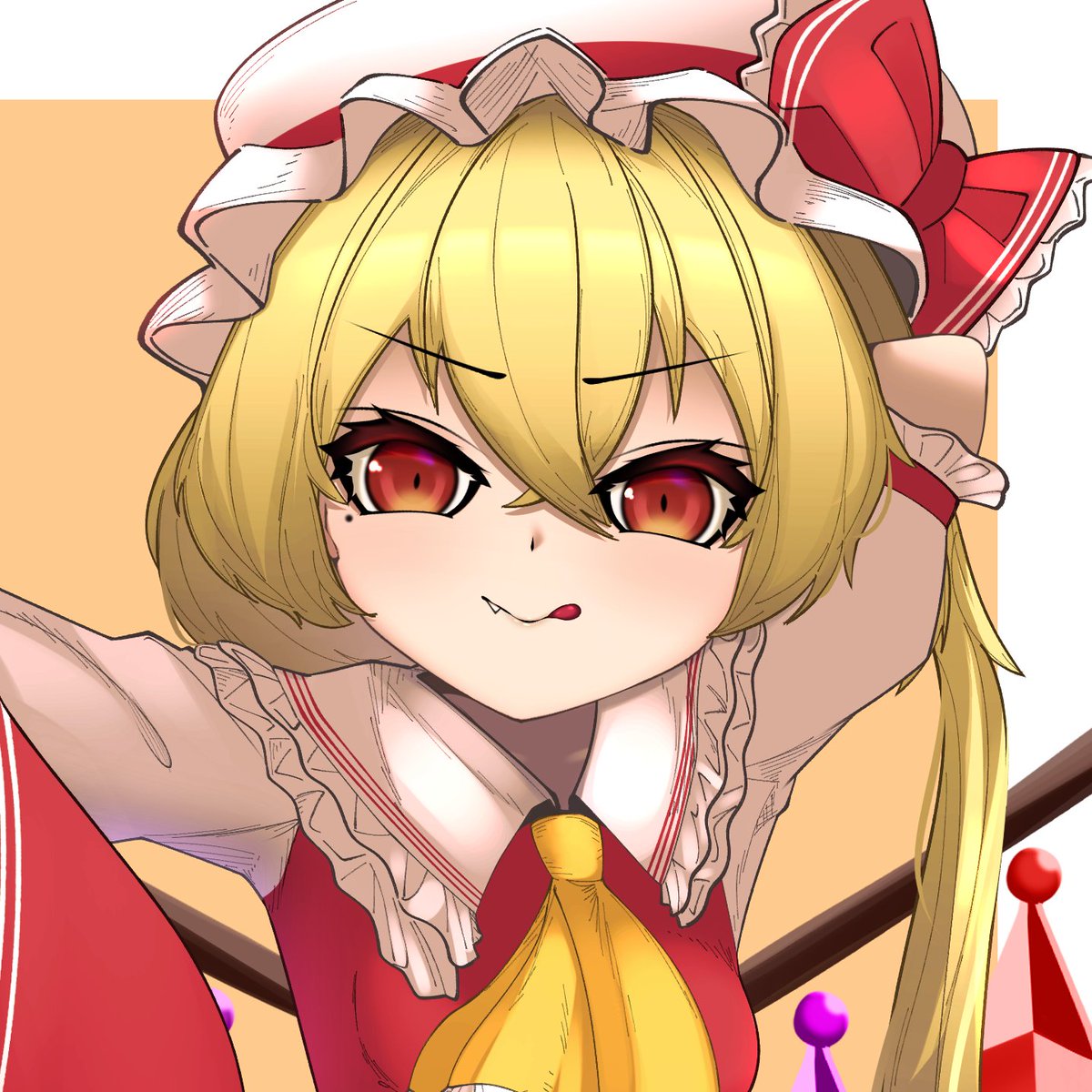 フランドール・スカーレット 「明日にはフランちゃ上げます 」|よなおのイラスト