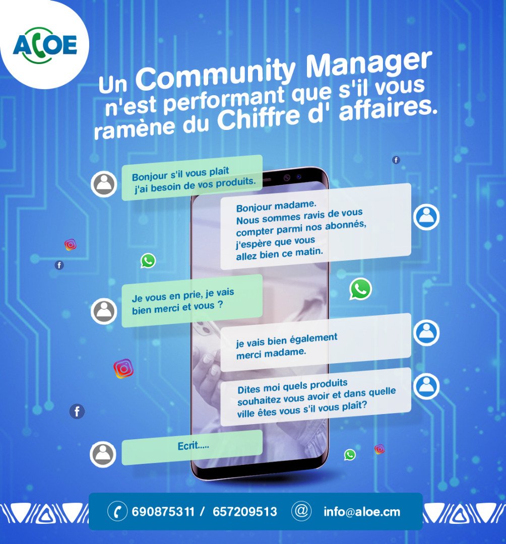 Aloe_ets's tweet photo. Un Community manager n'est performant que s'il vous ramène un Chiffre d'affaires!

#Digital
#Call_center
#Community_manager
#Chiffre_daffaire
#performance
#Marketing
#Marketing_digital
#Collectededonnée
#Aloefintech
#Aloefintechavecvous https://t.co/FSopR6bwE5