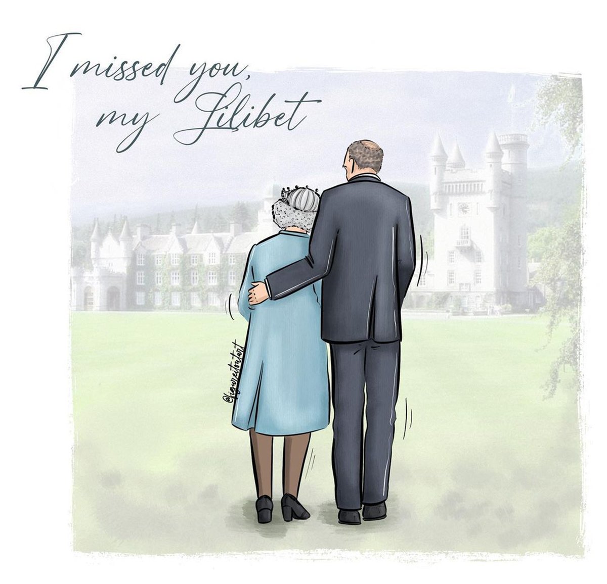 Réunis, pour l'éternité.🖤👑 #ElizabethII #QueenElizabethII #QueensFuneral