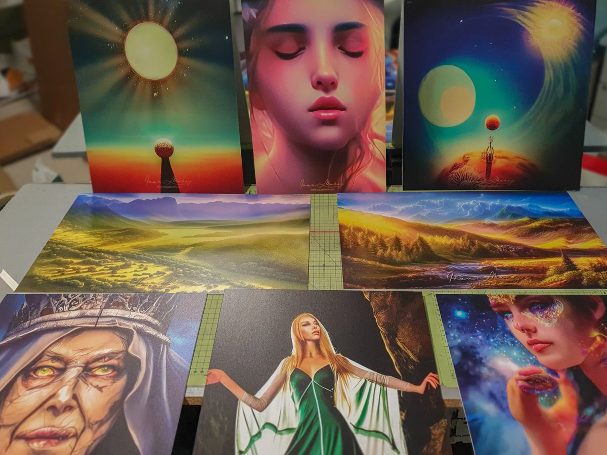 VisualGrafik's tweet photo. Acaban de llegar las impresiones de imágenes generadas con #InteligenciaArtificial #IA 😍
Ivan Muñoz (CC BY-SA 4.0) #VisualGrafik
#DreamStudio #StableDiffusion #Lexica #PixelzAI
#AIart #AIartist #IArtista #IArte #ArtificialInteligence
https://t.co/ZpJBtuh4Ty https://t.co/prJIKgzpp6