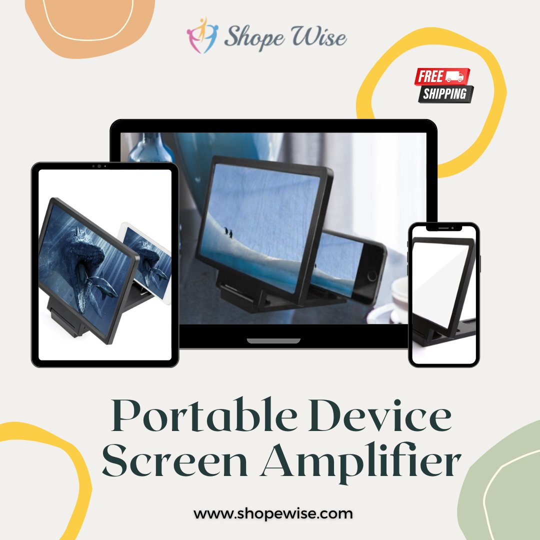 Shopewise_com's tweet image. Zoom in on entertainment today!
No more squinting at your smartphone screen when you’re watching YouTube or movies on the go.
Shop Now 👉👉👉 bit.ly/3LomerI

#PhoneHolder #PortableDeviceScreenAmplifier #ScreenProjector #onlinestore #portablemoviescreen #Monday