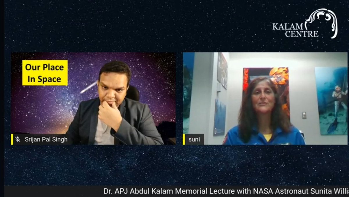 srijanpalsingh's tweet photo. Greetings to astronaut @Astro_Suni on her birthday. You are an inspiration for millions across the globe. Wishing you many more years of health, happiness, and space exploration.
#SunitaWilliams #HappyBirthday #KalamLecture https://t.co/QnUWGJ9rjl