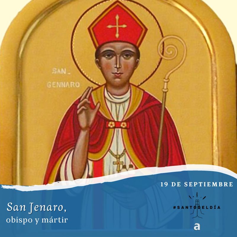 AgenciaAica's tweet photo. #Santoral #SantoDelDía San Jenaro #RuegaPorNosotros #Jenaro #FelizDía #19deSeptiembre https://t.co/XYGGVasnPm
San Jenaro, obispo y mártir. https://t.co/bCoOV601Md