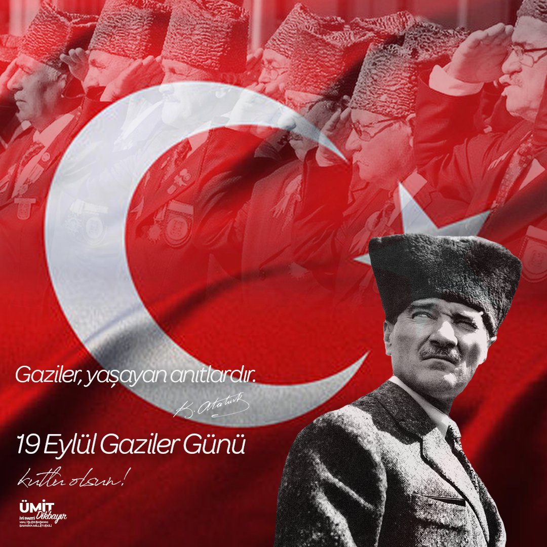 Başta Başkomutanımız Gazi Mustafa Kemal Atatürk olmak üzere, ülkemiz için canını siper eden gazilerimizin #GazilerGünü kutlu olsun. 🇹🇷