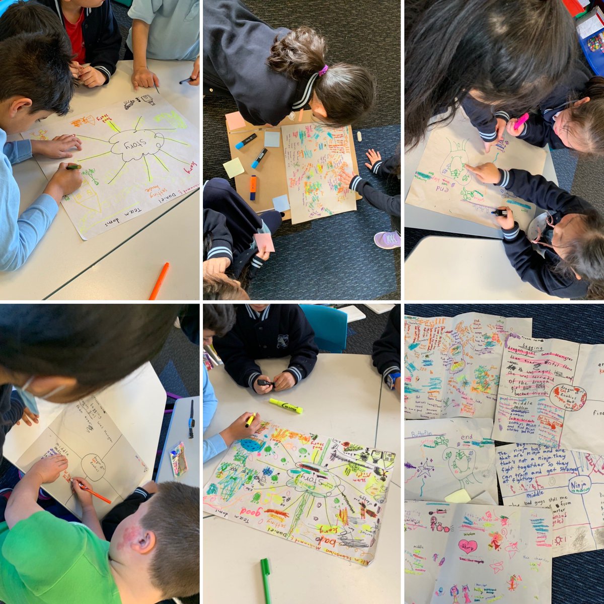 RoaHendy's tweet photo. 2F’s planning process for our own multimodal text. Step 1 - brainstorming all ideas then highlighting the keepers! #2Firewheel #Stage1 #multimodaltext #Stage1literacy https://t.co/4Kbgdoa678