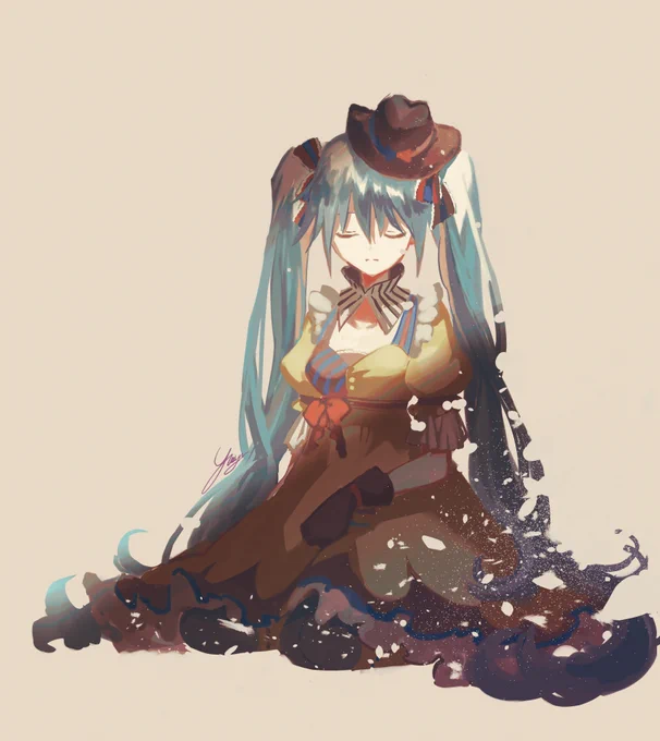 らくがき アへミク 