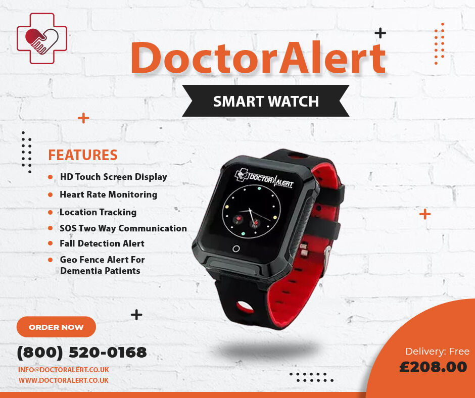 DoctorAlertUK's tweet photo. The smartwatch for elderly people comes with features such as full HD touchscreen display, heart rate monitoring and most importantly location tracking. Whenever in danger pressing the SOS button will initiate a two-way communication.

Visit: https://t.co/A6lmhmpPnL

#SOSWatch https://t.co/4YzpJ4keZO